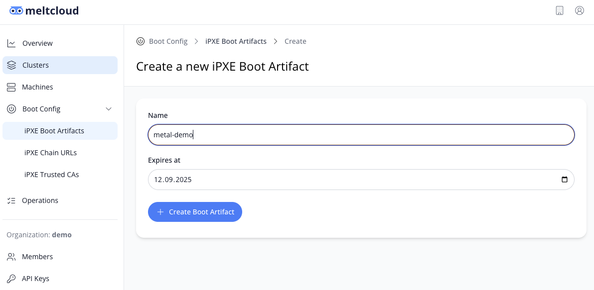 Create iPXE Boot Artifact