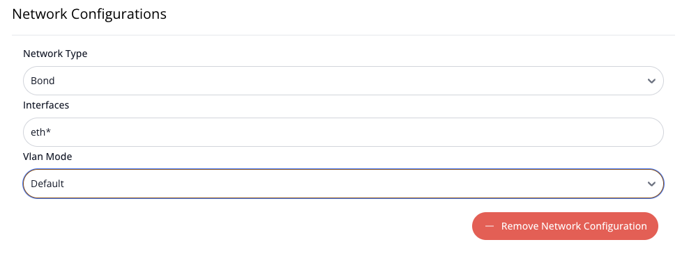 Network Configuration Bond