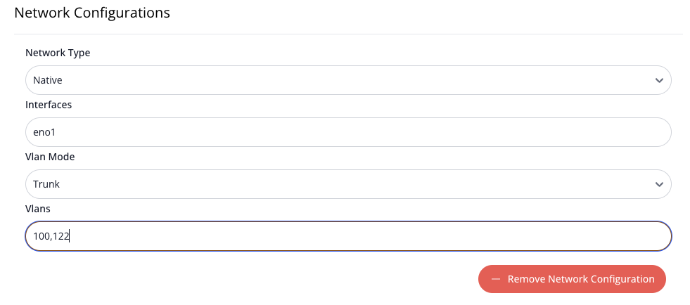 Network Configuration VLAN